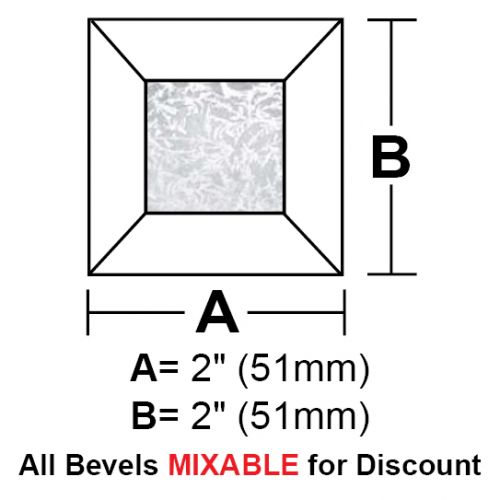 BV22GCS-Case 720ea. Glue Chip Square Bevel 2"