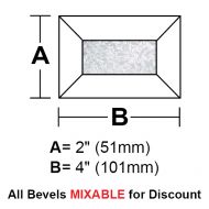 BV24G-Glue Chip Rec.Bevel 2"x4"