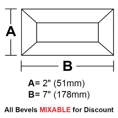 BV27-Rec.Bevel 2"x 7" 