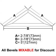 BV335-Half Diamond Bevel 2-7/8"x2-7/8"x5" 