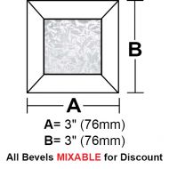 BV33G-Glue Chip Square Bevel 3" 