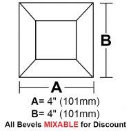 BV44-Square Bevel 4"