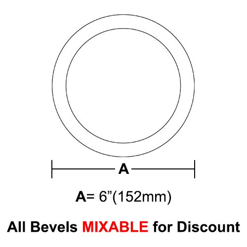 BVR6CS-Case 120ea. Circle Bevel 6" 