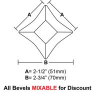 BVS22-Star Bevel 2"x2"x2-3/4"