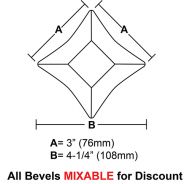 BVS33-Star Bevel 3"x 3"x 4-1/4" 