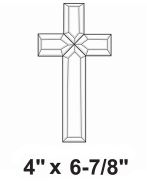 EC151-Exquisite Cluster Small Cross