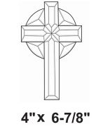 EC153-Exquisite Cluster Small Celtic Cross