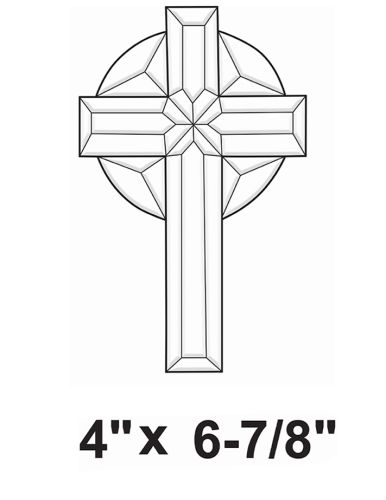 EC153-Exquisite Cluster Small Celtic Cross