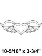 EC251-Exquisite Cluster Winged Heart