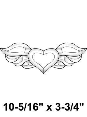 EC251-Exquisite Cluster Winged Heart