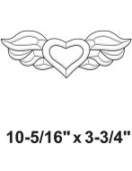 EC251-Exquisite Cluster Winged Heart