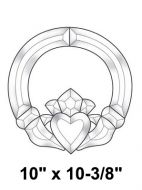 EC820-Exquisite Cluster Irish Claddagh