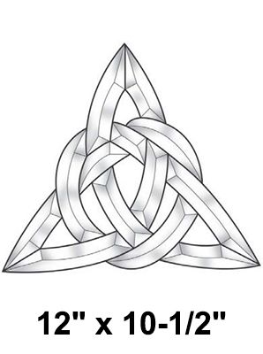 EC825-Exquisite Cluster Celtic Triangle