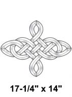 EC826-Exquisite Cluster 4-Point Celtic Knot