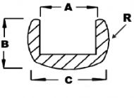 2050-Cascade 1/16" Round U Lead Came #RU-100