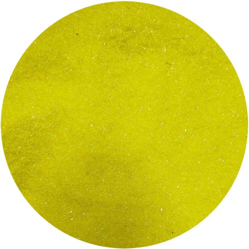 Y960500F4-Youghiogheny Frit Fine Yellow Transparent 4oz Jar - 96 COE (#500)