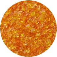 Y960905F4-Youghiogheny Frit Fine Orange Transparent 4oz Jar - 96 COE (#905)