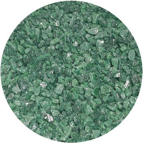 Y964004C4-Youghiogheny Frit Coarse Kelly Green Opal 4oz Jar - 96 COE (#4004)