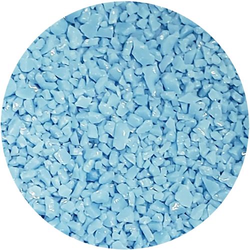 Y966100C4-Youghiogheny Frit Coarse Baby Blue Opal 4oz Jar - 96 COE (#6100)