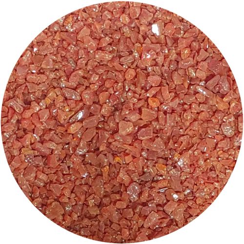 Y969000C4-Youghiogheny Frit Coarse Red Opal 4oz Jar - 96 COE (#9000)